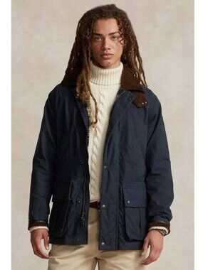 New Polo Ralph Lauren Oilcloth Car Coat Size XLarge